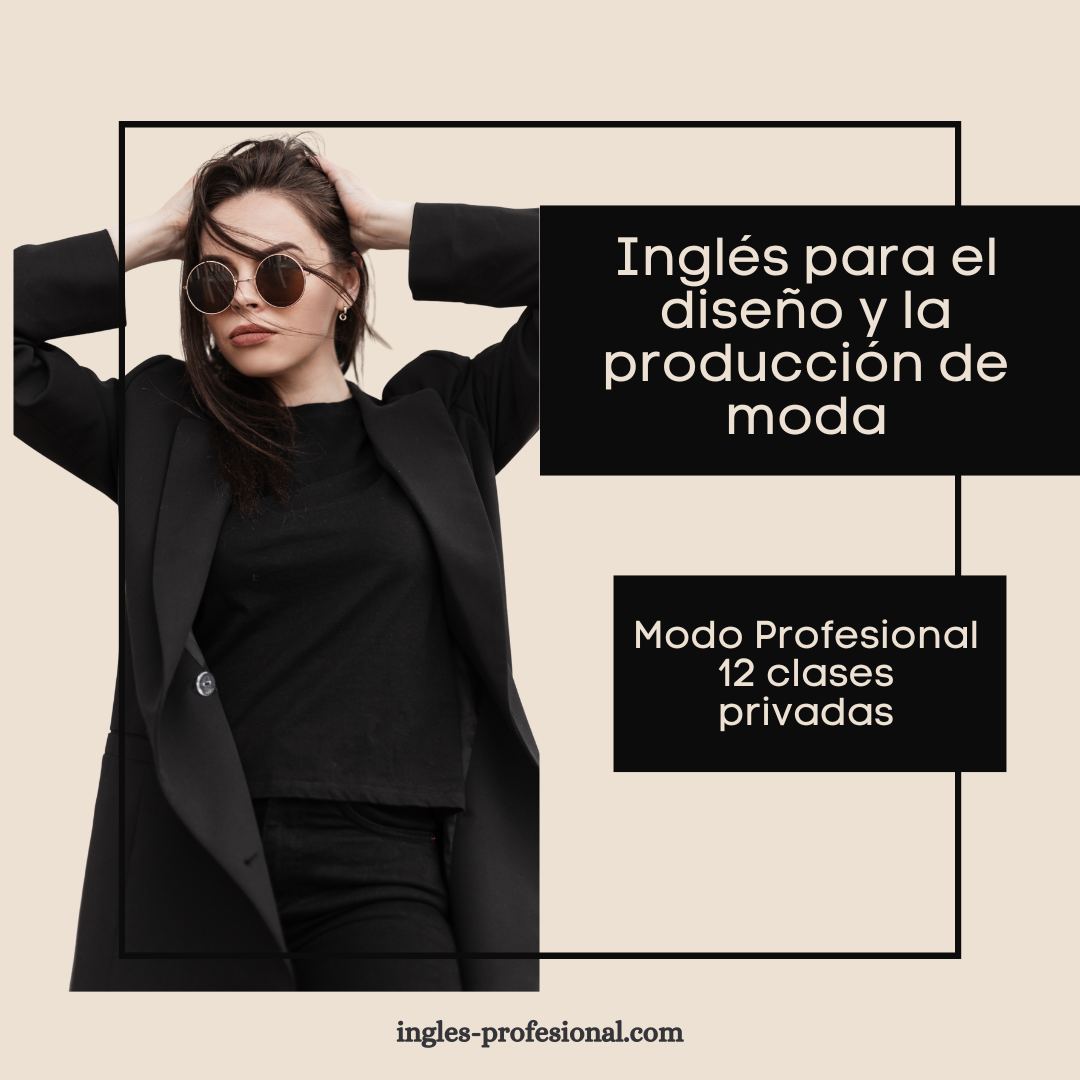 Inglés para el diseño y la producción de moda