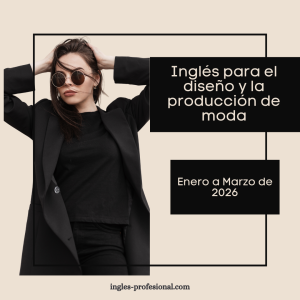 Inglés para el diseño y la producción de moda